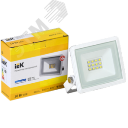 Прожектор IEK СДО06-10 10W 6500k белый корпус