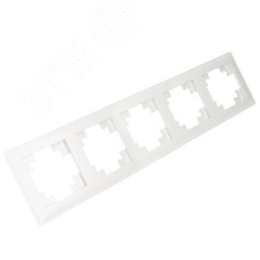 Рамка STEKKER PFR00-7004-01 4-я белая пластик, серия КАТРИН