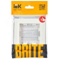 Рамка IEK BRITE 1пост белый