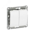 Выключатель GLOSSA GSL000151 2кл, белый