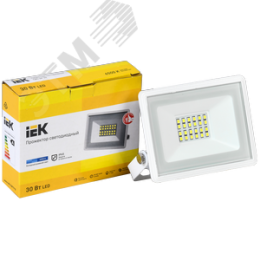 Прожектор IEK СДО06-30 30W 6500k белый корпус