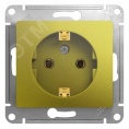 Розетка GLOSSA GSL001043 с/з в рамку фисташка