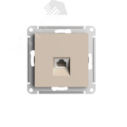 Розетка AtlasDesign ATN001283 RJ45 песочный, механизм