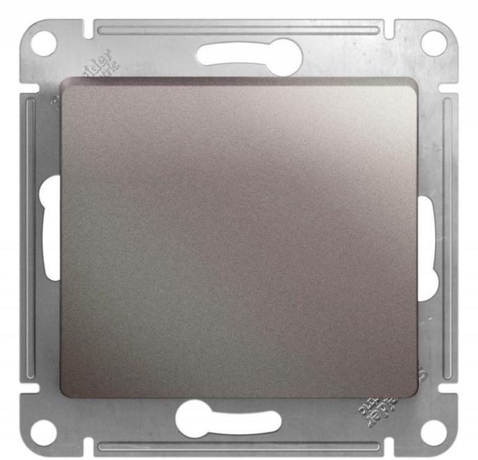 Переключатель GLOSSA GSL001261 1кл, механизм, платина