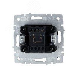 Выключатель IEK BRITE 1кл черный