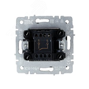 Выключатель IEK BRITE 1кл черный