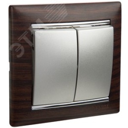 Legrand Valena 770105 Выключатель 2кл. алюм. 