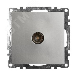 Розетка TV STEKKER GLS00-7108-03 серебро, (механизм) серия КАТРИН