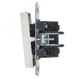 Выключатель IEK BRITE 1кл с подсв. белый