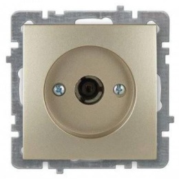 Розетка NILSON 24150428 СУ TV 1мест. золото
