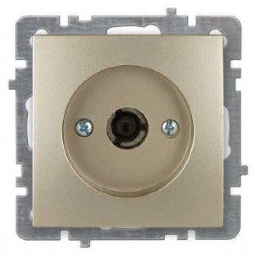 Розетка NILSON 24150428 СУ TV 1мест. золото