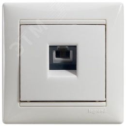 Legrand Valena 774438 Розетка1*RJ11 4контакта,1вывод, белая 