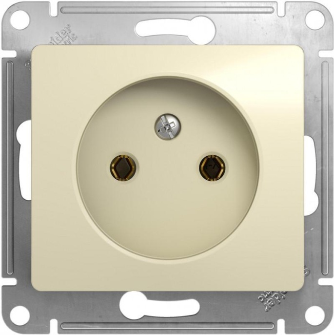 Розетка GLOSSA GSL000241 б/з бежевый