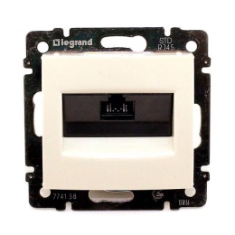 Legrand Valena 774138 Розетка 1*RJ45 UTP Cat5e на винтах крем 