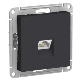 Розетка AtlasDesign ATN001086 RJ45 кат.6А карбон, механизм
