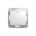 Выключатель GLOSSA GSL000113 1кл с подсв., белый