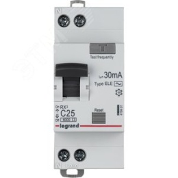 АВДТ RX3 1П+Н С25А 30МА-АС 419401 Legrand диф