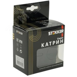 Терморегулятор STEKKER GLS00-7117-05 ЧЕРНЫЙ, д/т.пола 3500W серия КАТРИН