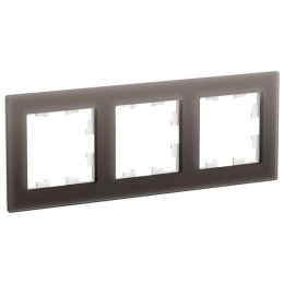 Рамка AtlasDesign ATN320603 3-ая Стекло мокко