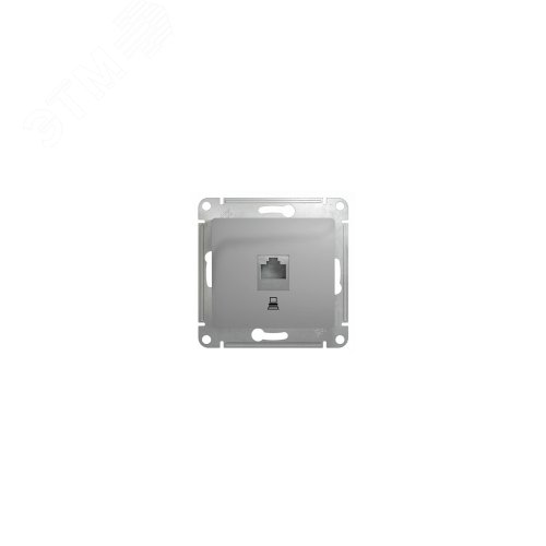 Розетка GLOSSA GSL000381 RJ45 алюм.