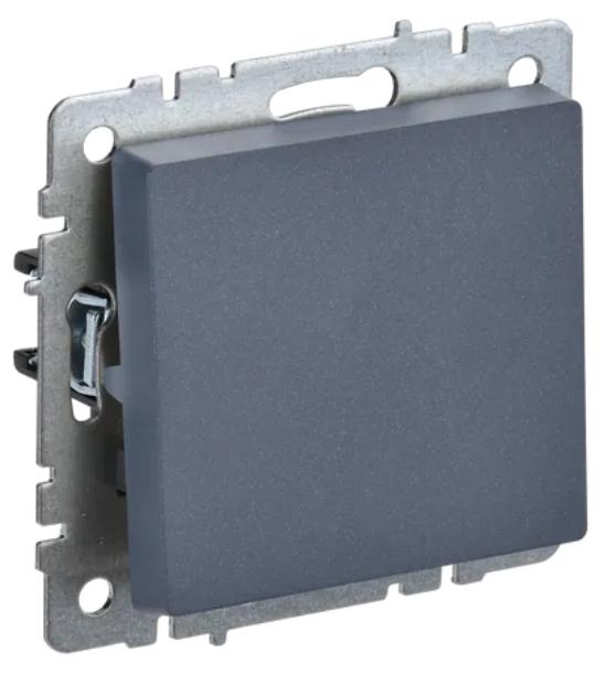 Переключатель IEK BRITE 1кл перекрестный маренго