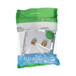 Аудиорозетка AtlasDesign ATN000387 2-ая алюминий