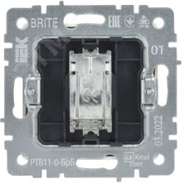 Розетка IEK BRITE TV белый
