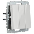 Выключатель IEK BRITE 3кл белый