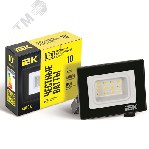 Прожектор IEK СДО06-10 10W 4000k 