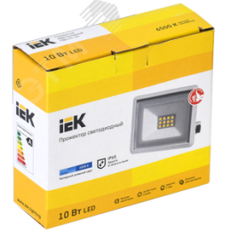 Прожектор IEK СДО06-10 10W 6500k белый корпус