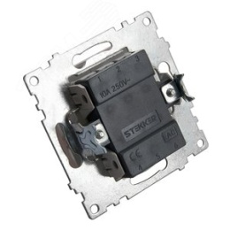 Переключатель STEKKER GLS10-7105-02, 1кл шампань, серия КАТРИН