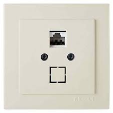 Розетка NILSON 24121044 1-я с/п RJ45 CAT5 Крем 