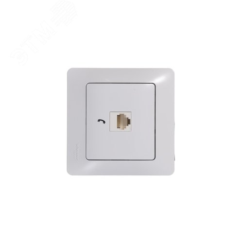 Розетка GLOSSA GSL000181T RJ11 в рамку белый