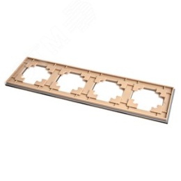 Рамка STEKKER GFR00-7004-08 4-я золото, серия КАТРИН
