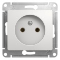 Розетка GLOSSA GSL000141 б/з в рамку белый