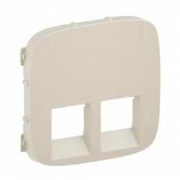 Legrand Valena-А 755426 накл. розетки RJ11.RJ45х2 сл.кость