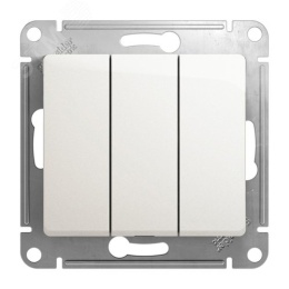 Выключатель GLOSSA GSL000631 3кл, механизм, перламутр