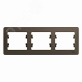 Рамка GLOSSA GSL000803 3поста шоколад