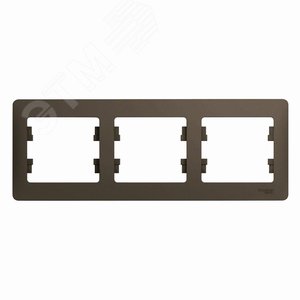 Рамка GLOSSA GSL000803 3поста шоколад