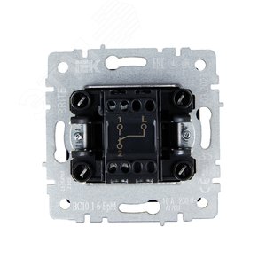 Переключатель IEK BRITE 1кл маренго