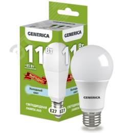 Лампа GENERICA LED11 11W E27 6500k