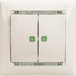 Legrand Valena 774428 выключатель 2кл с подсв. белый 