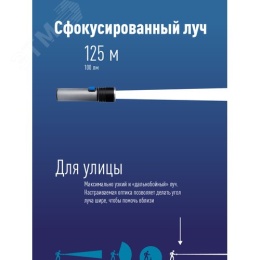 Фонарь КОСМОС KOS111Lit 3Вт с зумом акк.18650